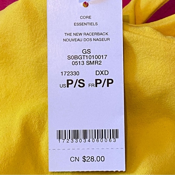 Bebe Yellow Racerback Tank Top Size P/S NWT - Picture 14 of 16